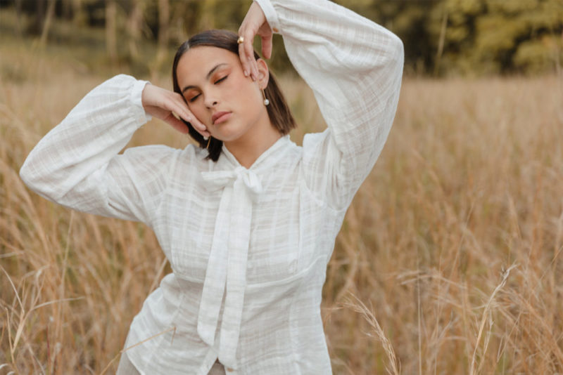 Hattie | Tie Button Blouse - Image 3