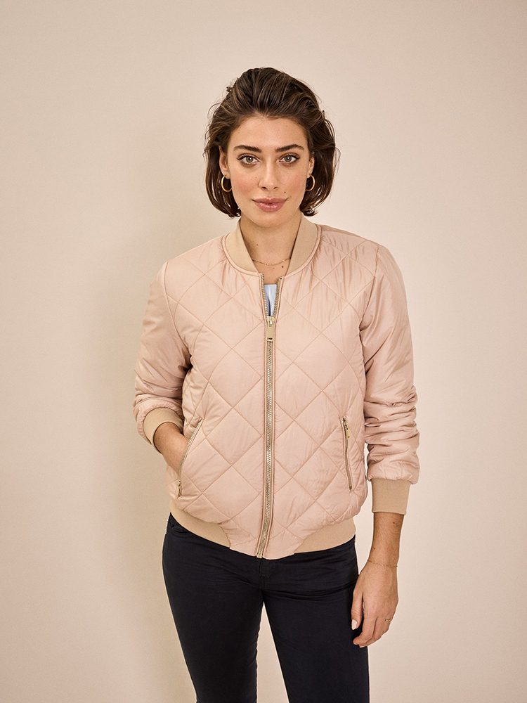 Mos Mosh | Amber Solid Bomber Jacket - Thyme Clothing