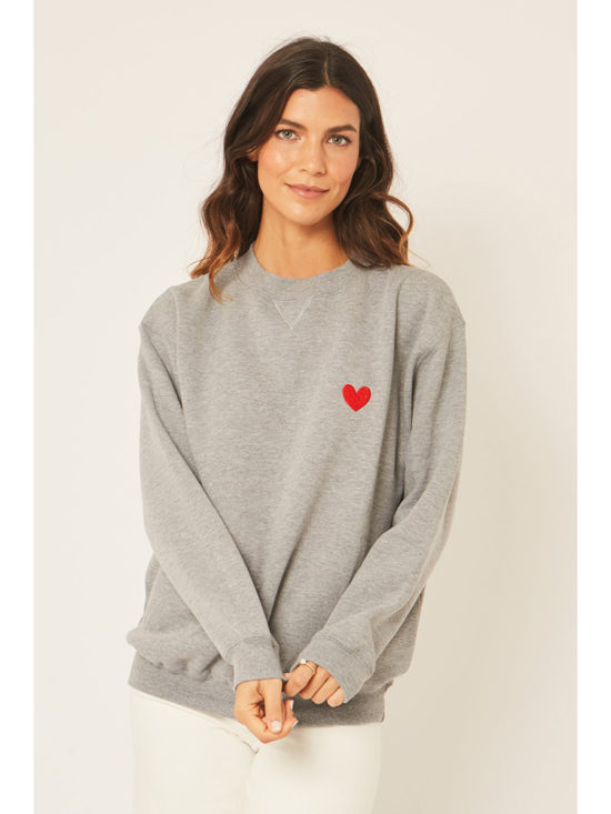 Jac Cadeaux | Sweatshirt With Heart Motif