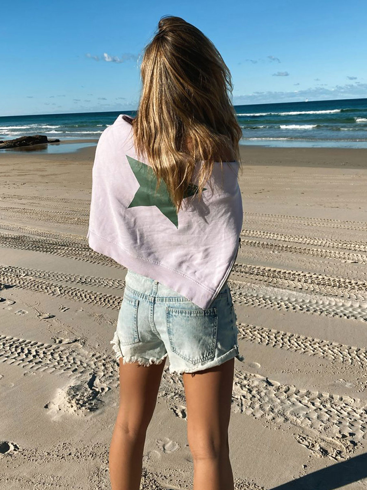 Sophie Moran | Zip Sweatshirt – Lilac & Khaki