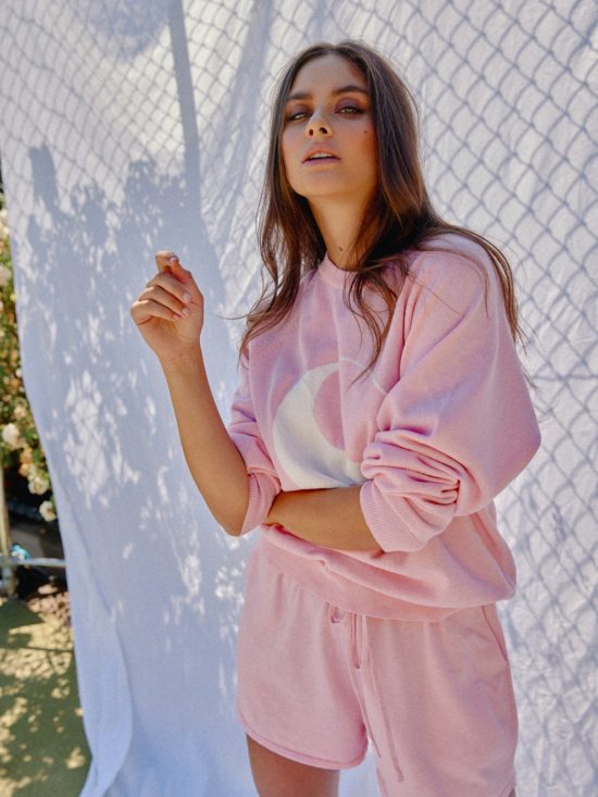 Kinney | Yin Yang Intarsia Knit in Pink