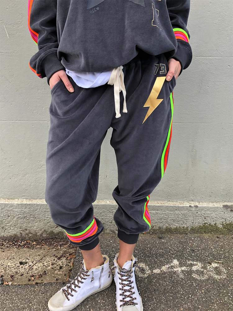 sj classic velour track pant