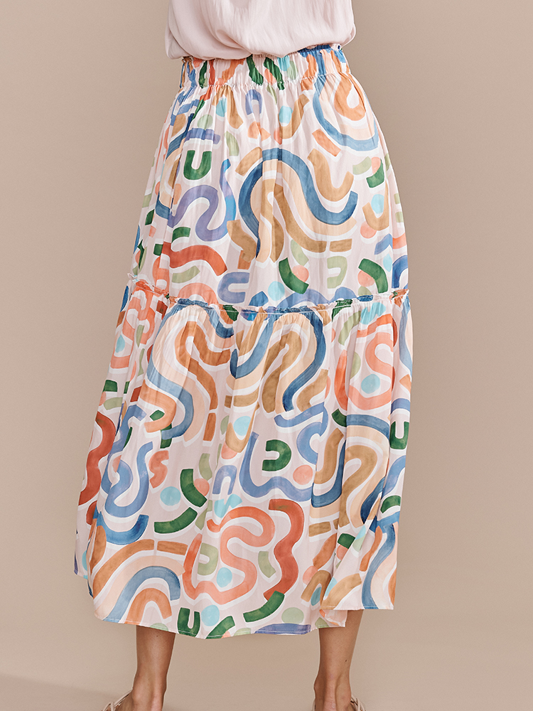 LAYERD | Printed JT Vise Runo Skirt