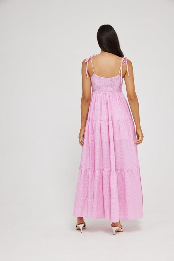 Kinney | Sia Dress in Pink Gingham
