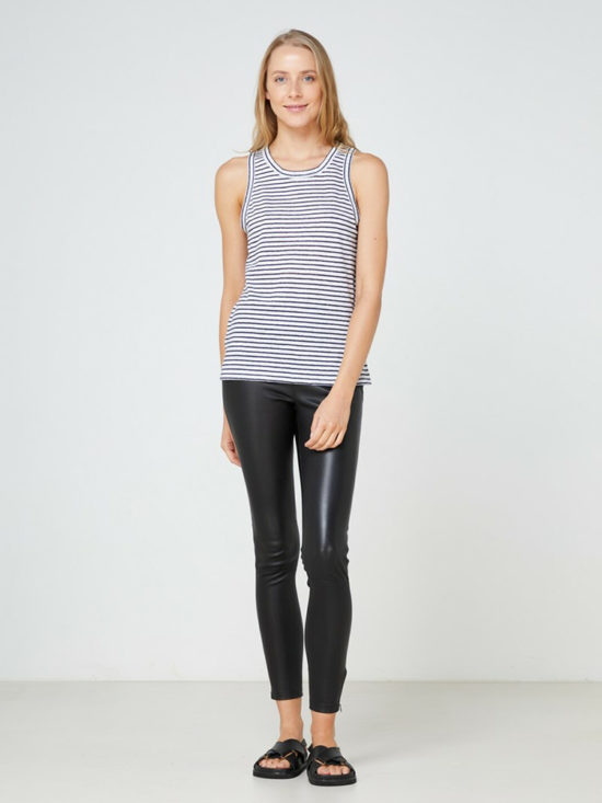 ELKA COLLECTIVE | EC LINEN TANK NAVY STRIPE