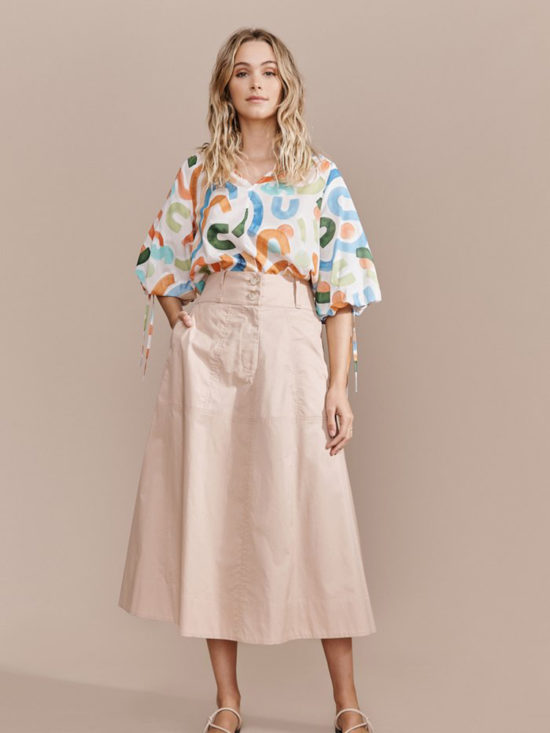 Layerd | Ala Skirt in Paled Bark