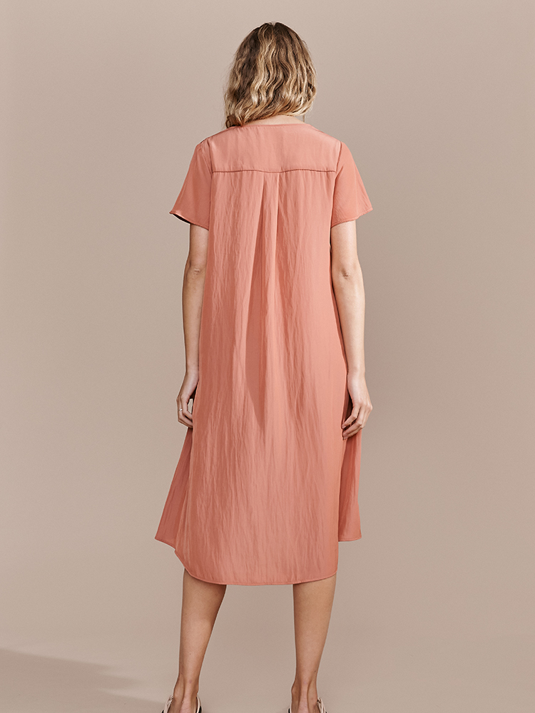 Layerd | Tjana Tee Dress in Earthy Pink