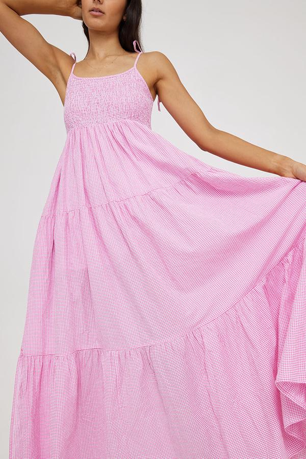 Kinney | Sia Dress in Pink Gingham