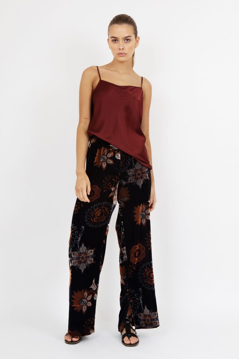 Kasana | Silk Cami in Rust