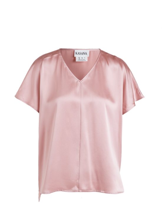 Kasana | Silk Top in Dusty Pink