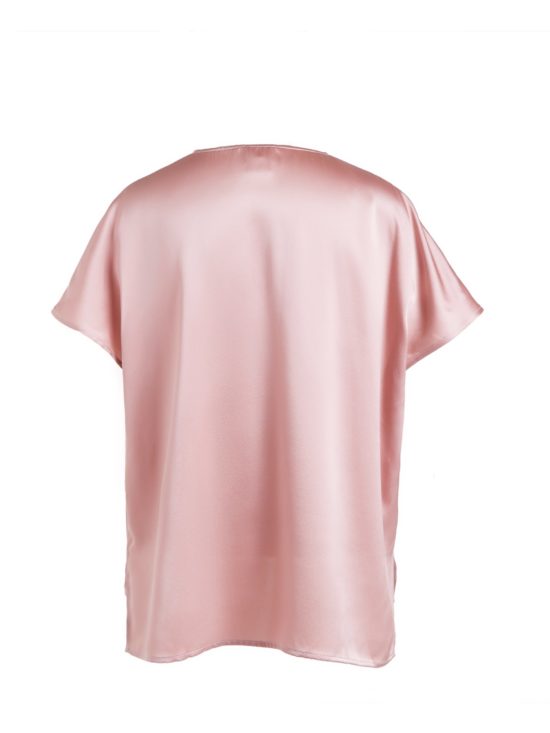 Kasana | Silk Top in Dusty Pink