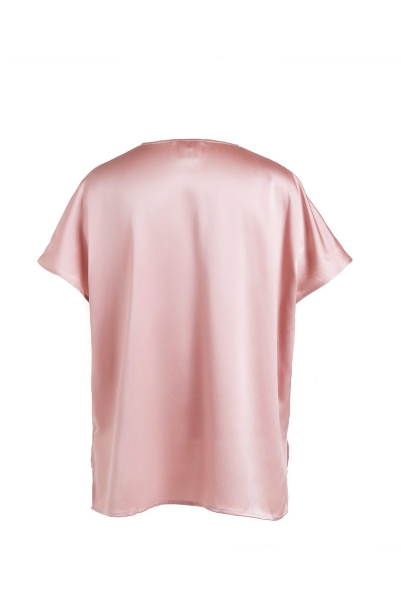 Kasana | Silk Top in Dusty Pink