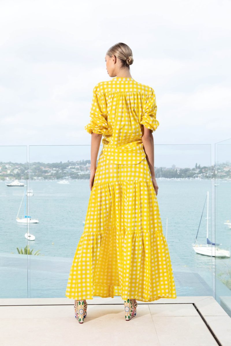 Lola Australia | Ballet Skirt in Checker Yellow