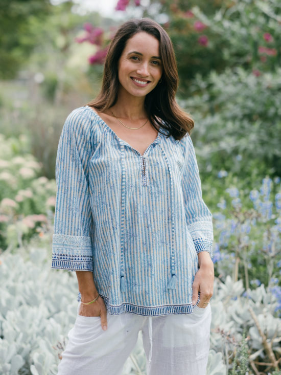 Azure and Indigo | Cannes Blouse Mandalay in Blue