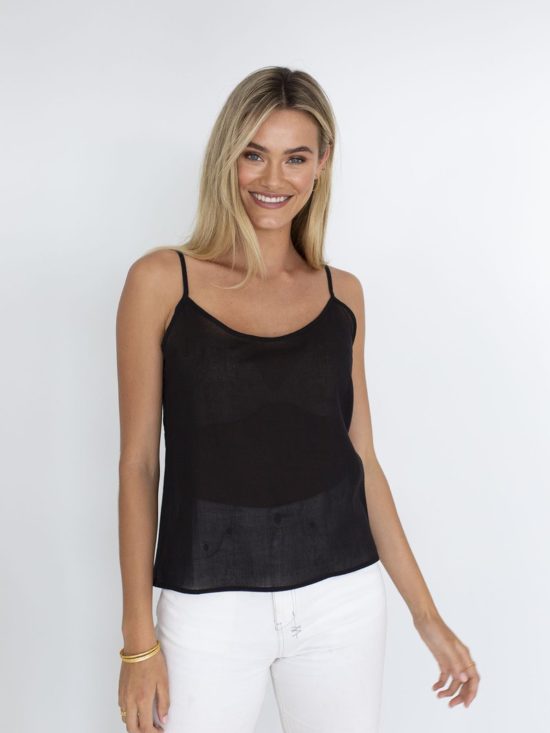 Humidity | Slip Top in Black