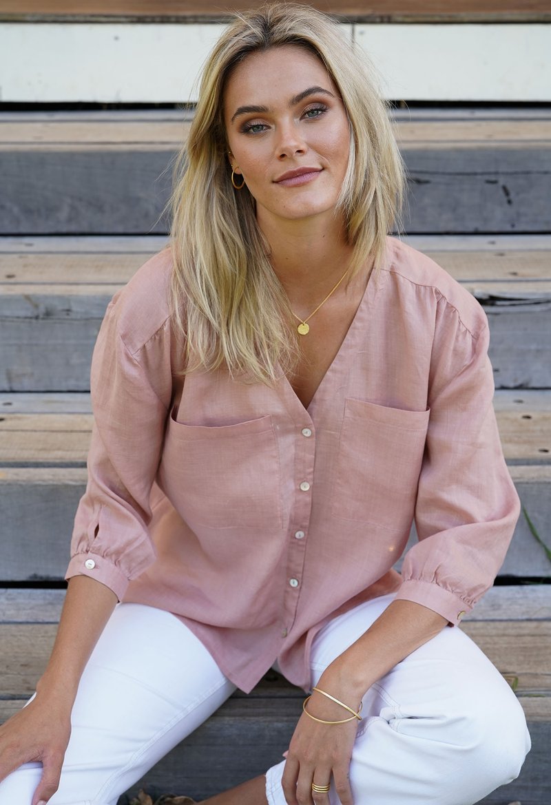 Humidity | Grace Shirt in Pink Clay