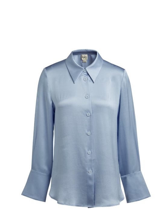 Kasana | Silk Shirt in Ice Blue