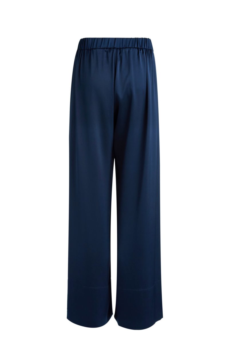 Kasana | Silk Pant in Dark Navy