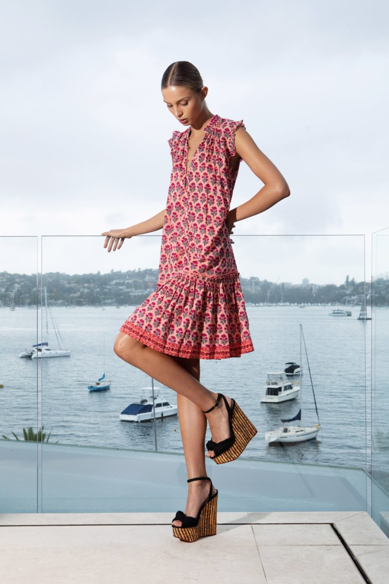 Lola Australia | Leo Midi Dress in Mia Rose