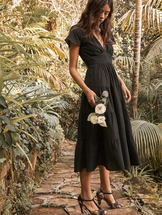 Marie Louise De Monterey | Camille Dress in Black