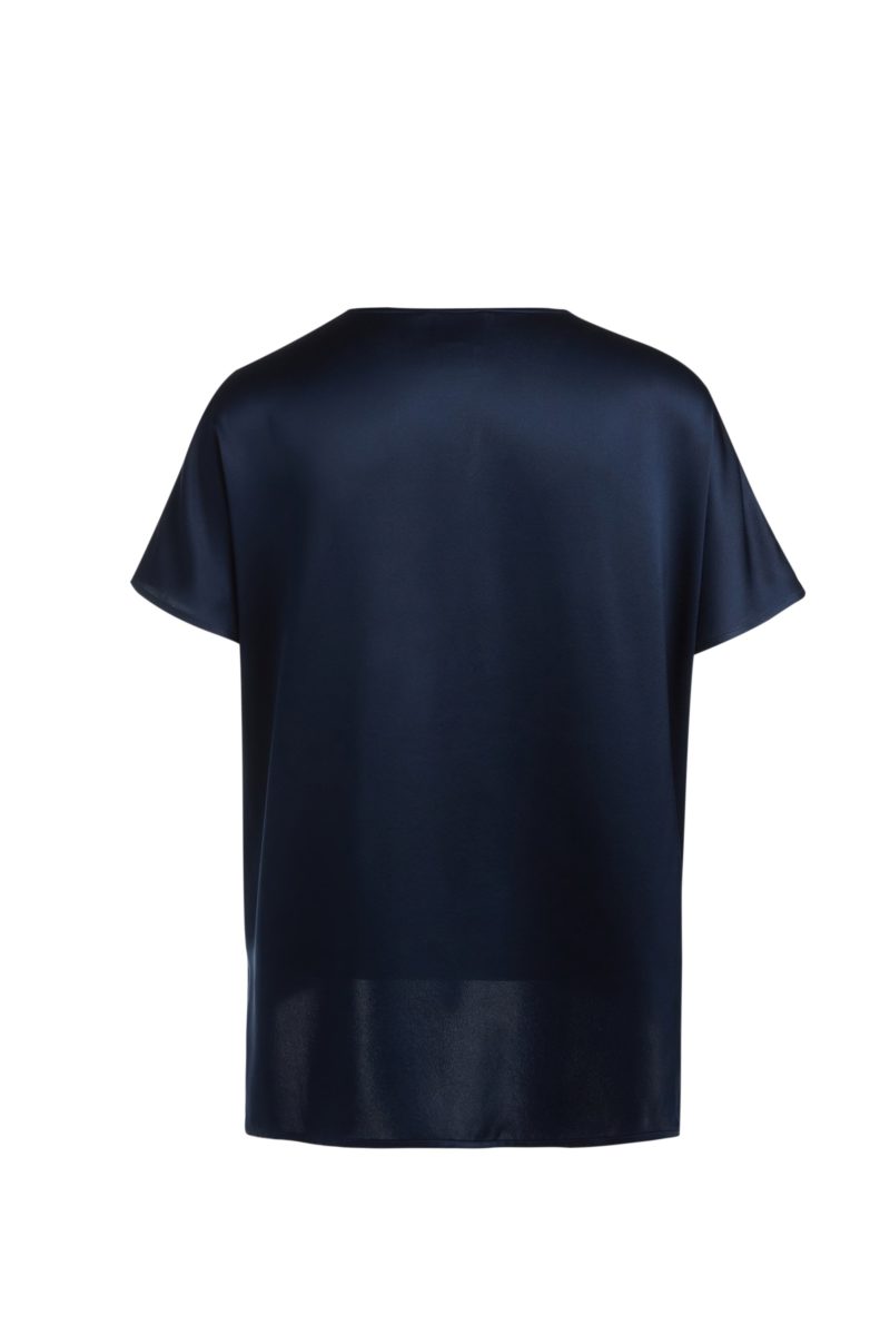 Kasana | Silk Top in Dark Navy