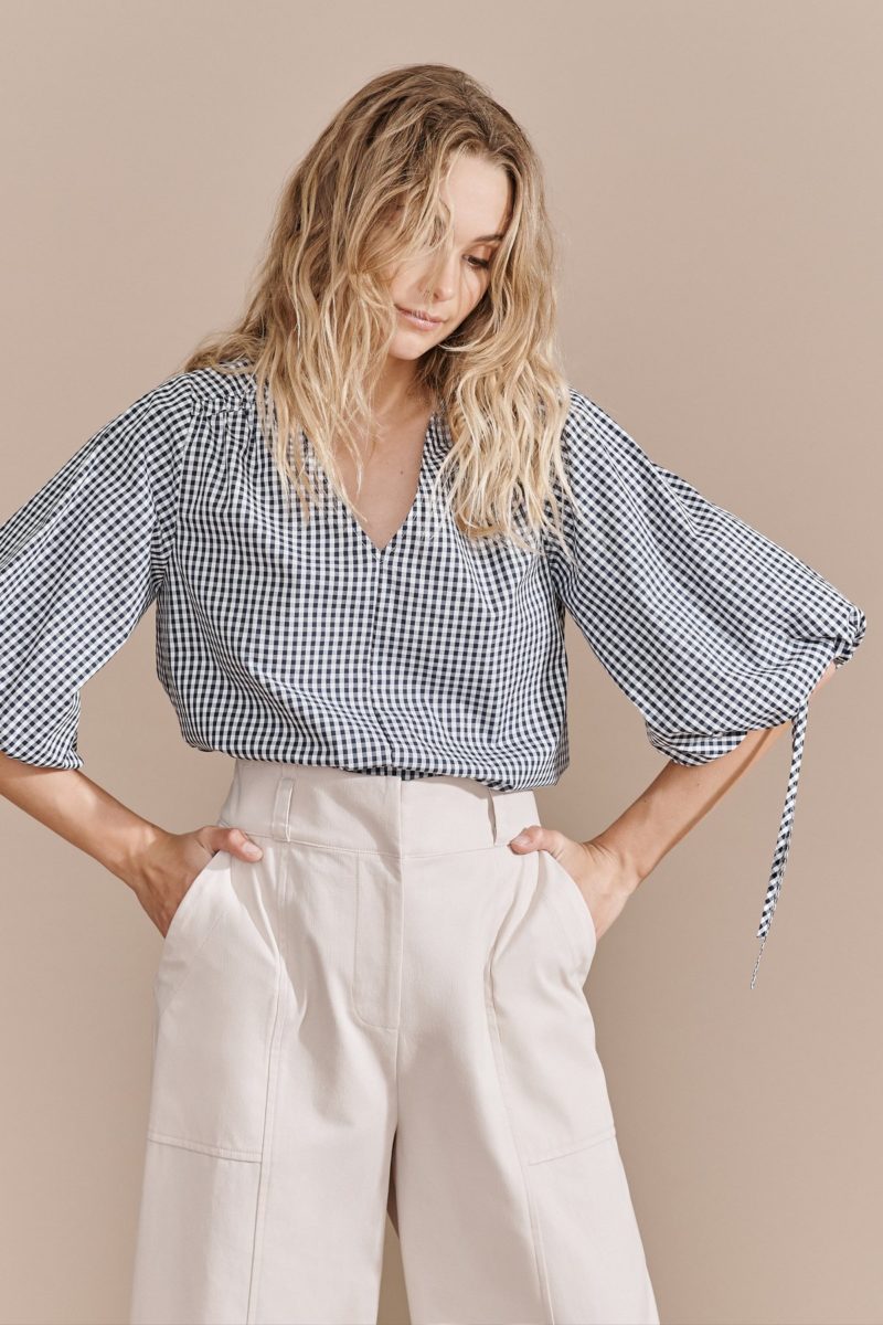Layer'd | Check Tre Top | Navy Gingham