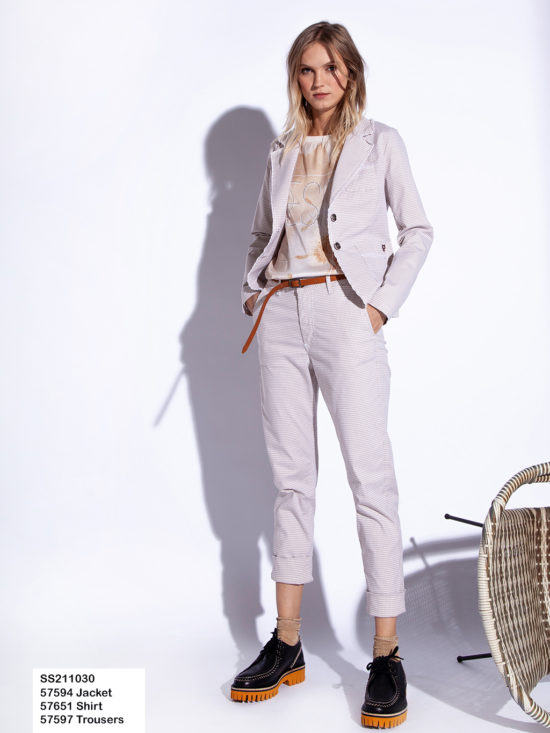Funky Staff | Berlin Spring Pepita Trousers in Canyon