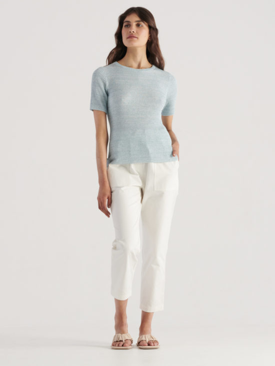 Elka Collective | Gale Knit Top in Sea Blue
