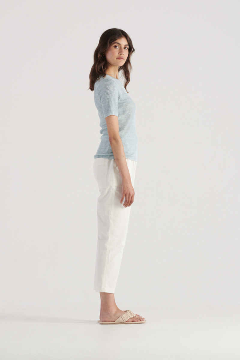 Elka Collective | Gale Knit Top in Sea Blue