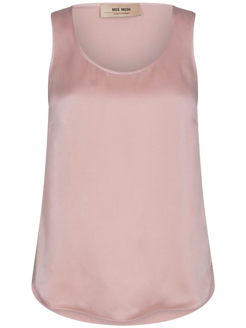 Mos Mosh | Astrid Silk Tank Top in Peachskin