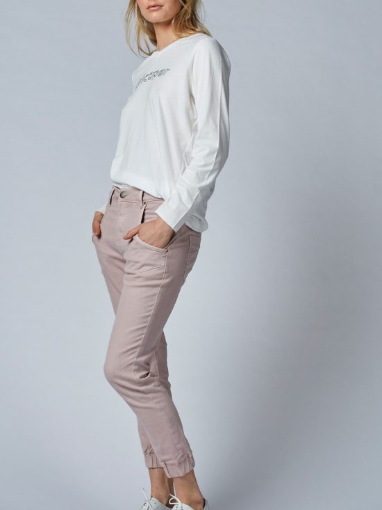 Dricoper Denim | Cuffed Pink Clay Jeans