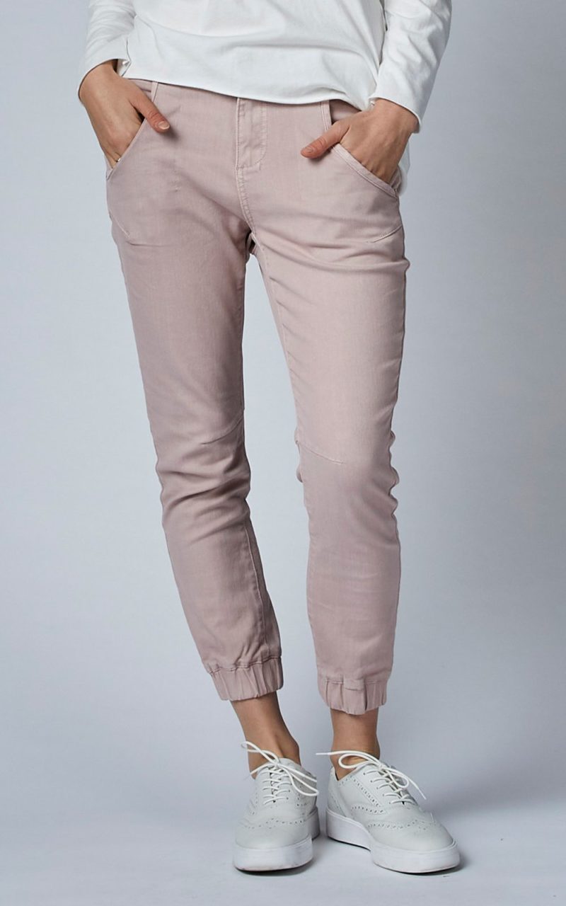 Dricoper Denim | Cuffed Pink Clay Jeans