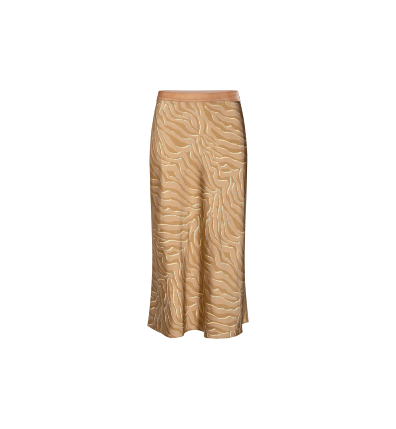 Mos Mosh | Bias Zebra Skirt in Incense