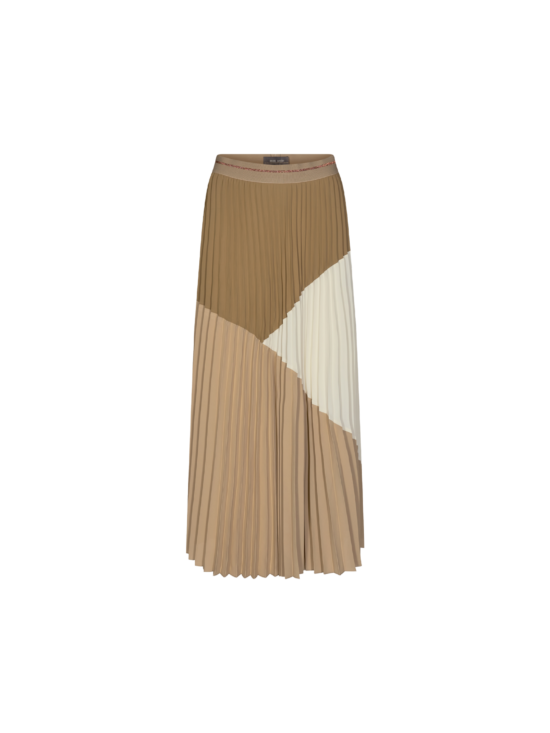 Mos Mosh | Morella Plisse Skirt in Incense