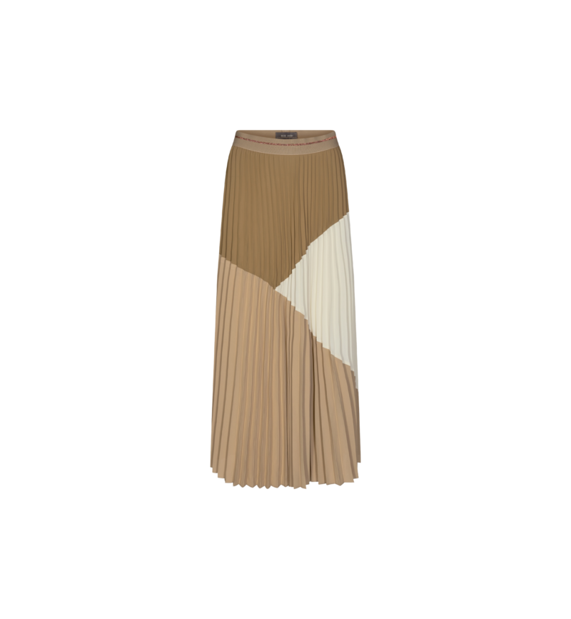 Mos Mosh | Morella Plisse Skirt in Incense