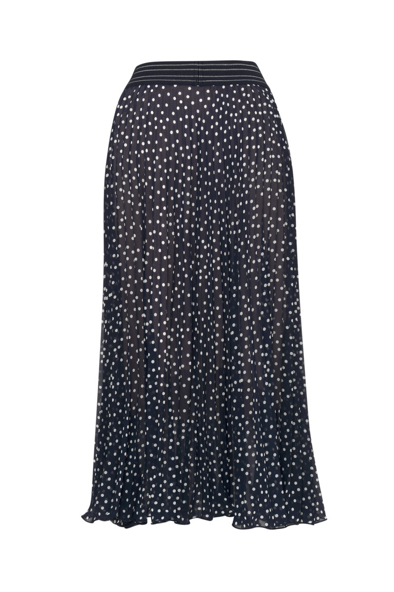Madly Sweetly | Stop the Dot Skirt in Navy/White Spot