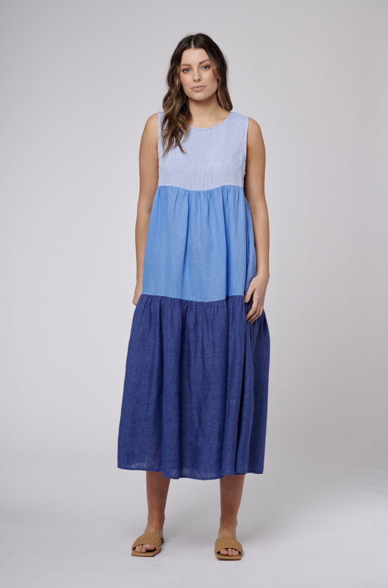 Alessandra | Rosa Dress in Blueberry