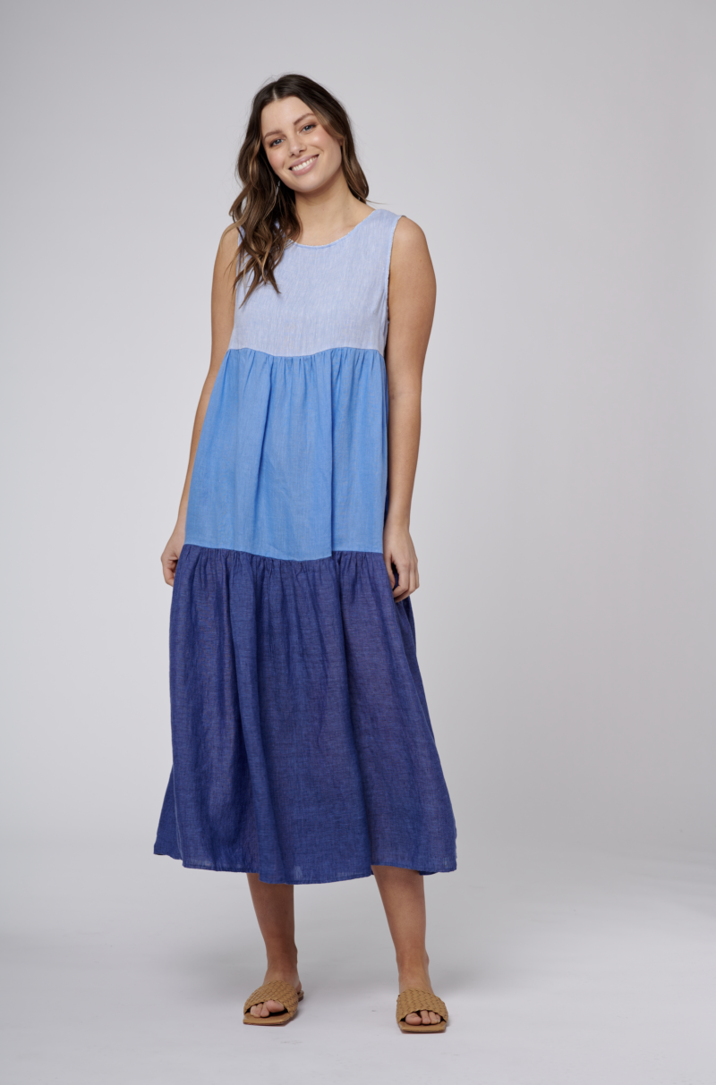 Alessandra | Rosa Dress in Blueberry