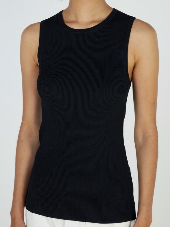 Elka Collective | Tone Knit Top in Black