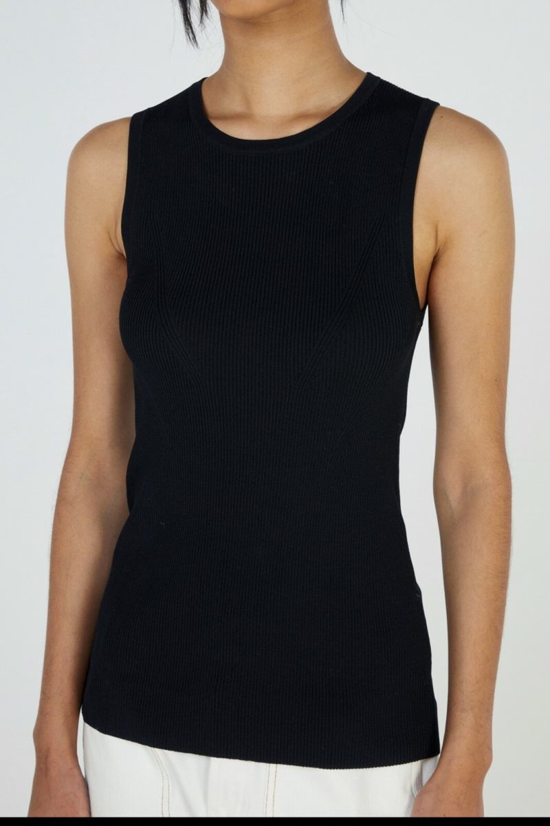 Elka Collective | Tone Knit Top in Black