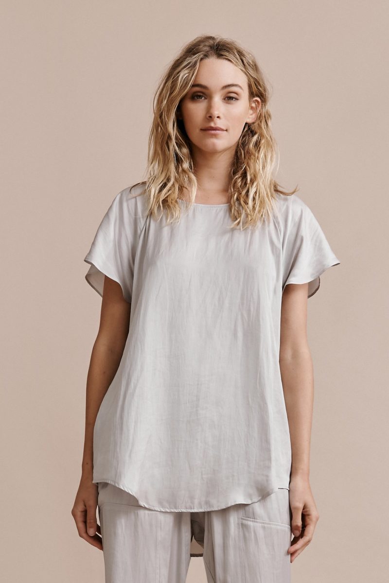 Layer'd | Vayla Tee in Silver Grey