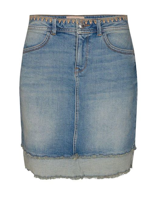 Mos Mosh | Everly Denim Skirt in Light Blue