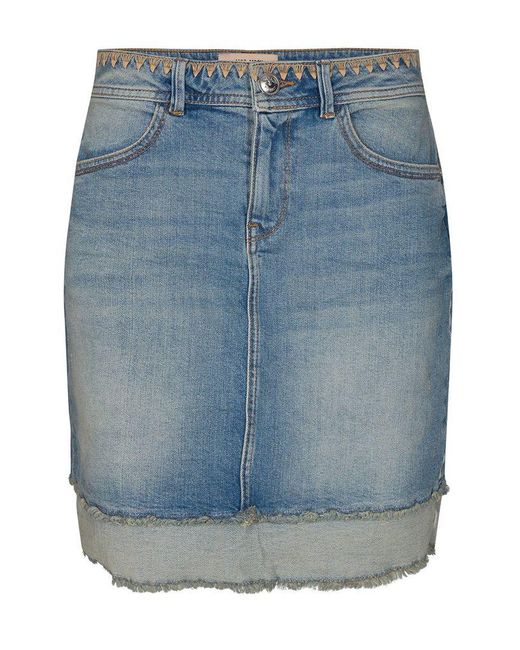 Mos Mosh | Everly Denim Skirt in Light Blue