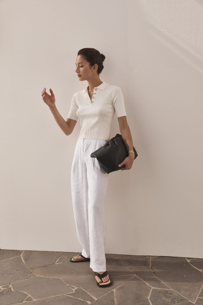 Elka Collective | Darley Knit Top in White