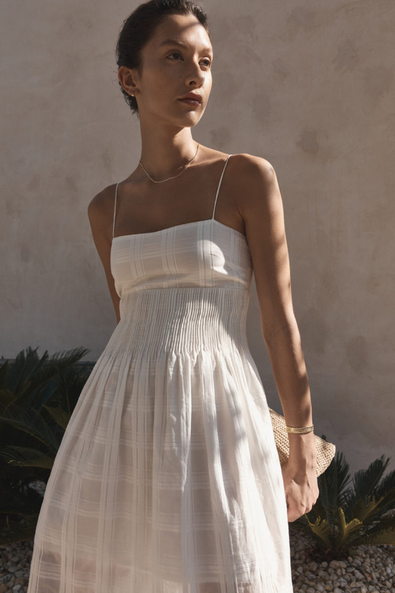 Elka Collective | Mara Dress in White Check