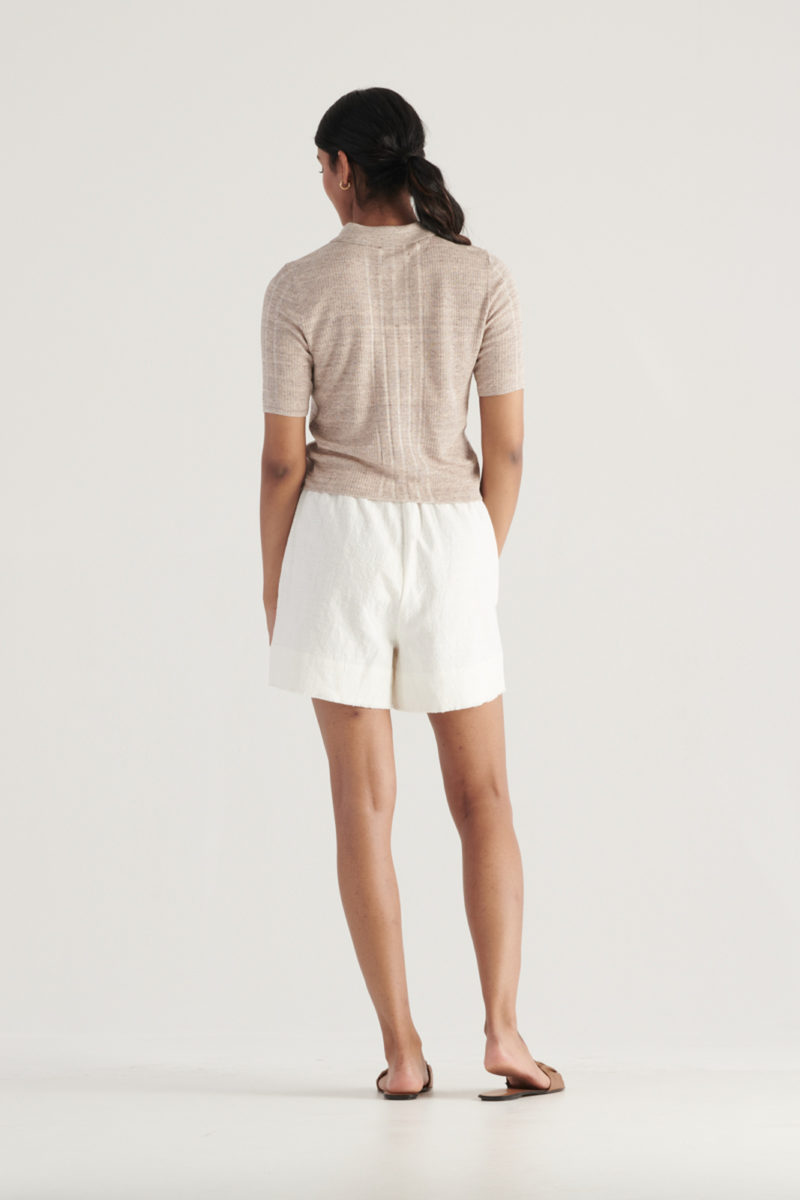 Elka Collective | Rita Knit Top in Fawn