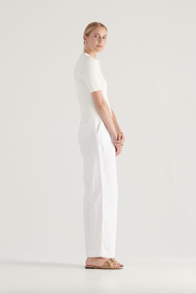 Elka Collective | Darley Knit Top in White