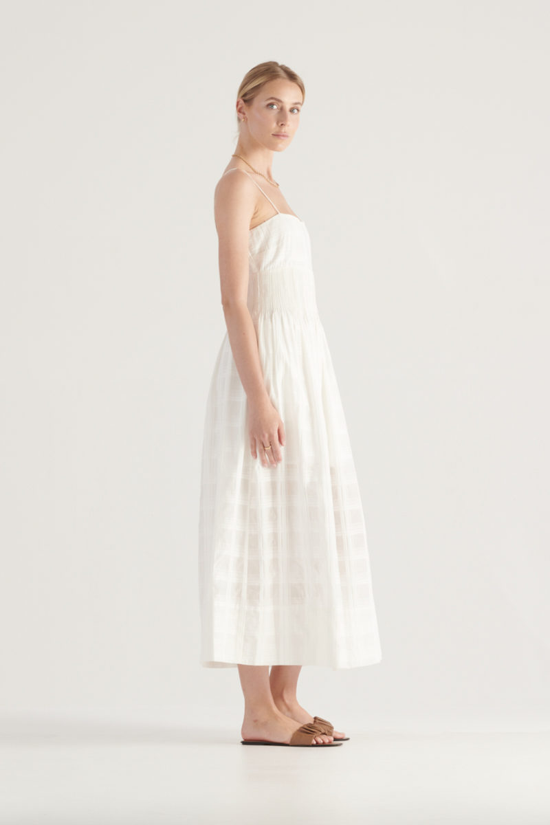 Elka Collective | Mara Dress in White Check