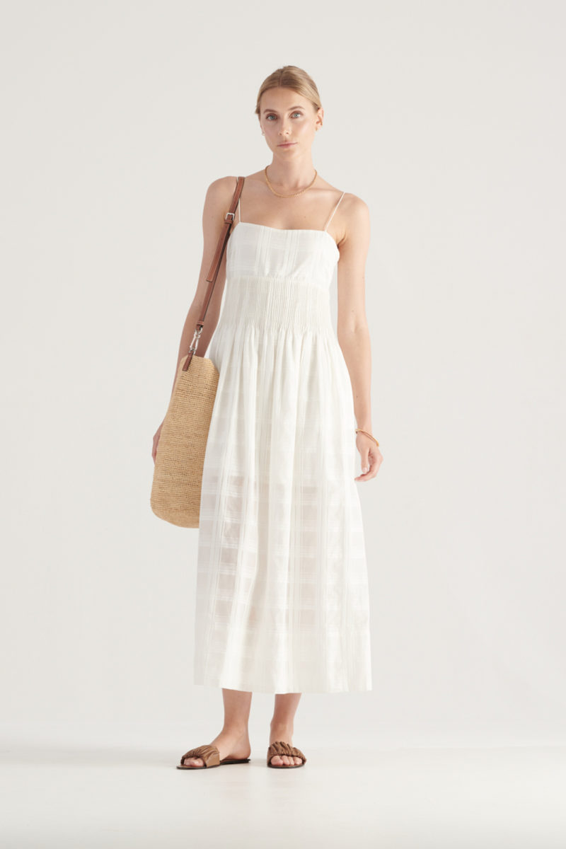 Elka Collective | Mara Dress in White Check