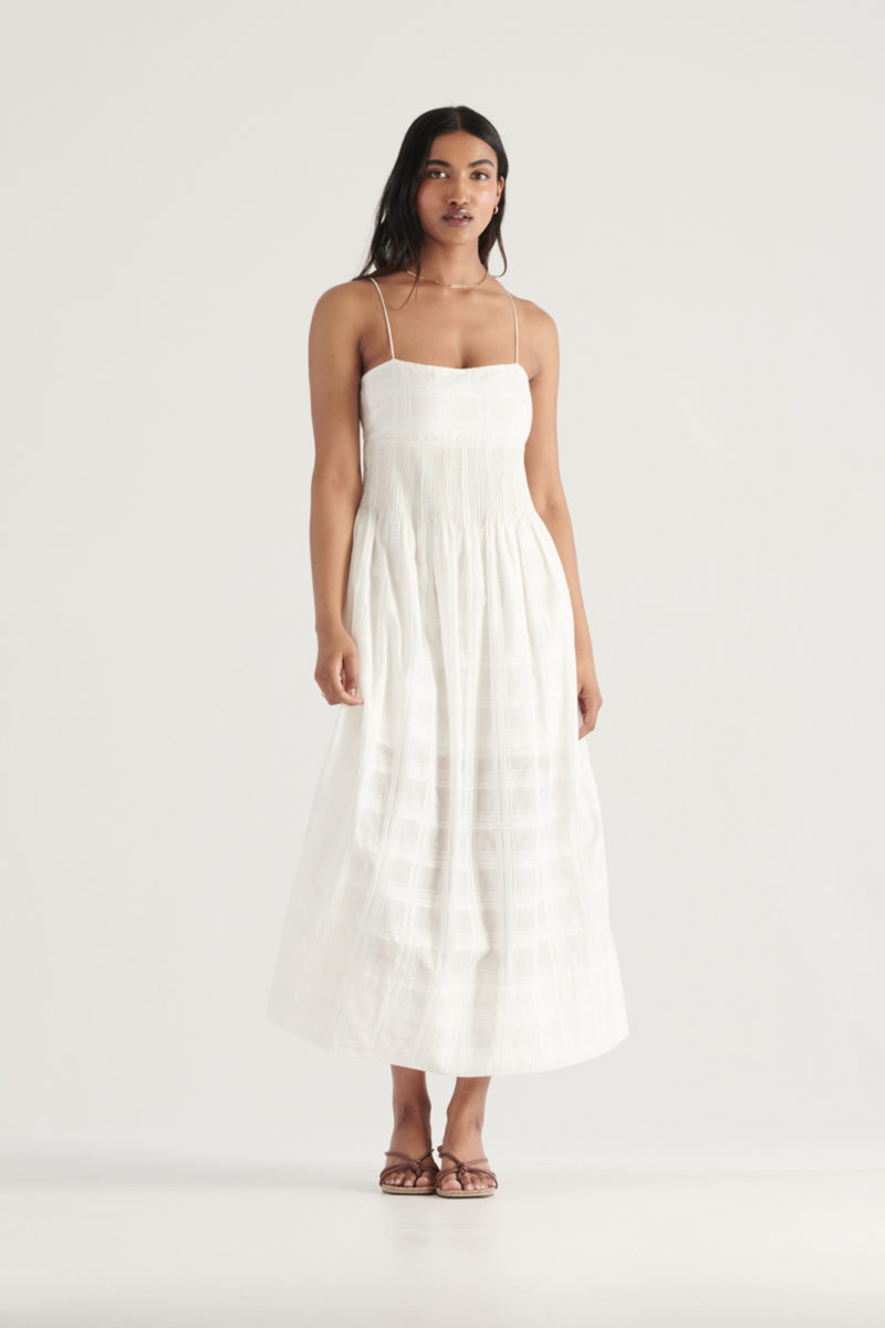 Elka Collective | Mara Dress in White Check